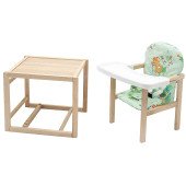 Стільчик-трансформер Babyroom Поні-230 eko зелений (ведмедики та бджілки)