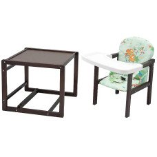 Стульчик-трансформер Babyroom Пони-220 тонированный зелёный (мишки и пчелки)