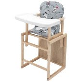 Стільчик-трансформер Babyroom Поні-230 eko сірий (собачки) Стільчик-трансформер Babyroom Поні-230 eko сірий (собачки)