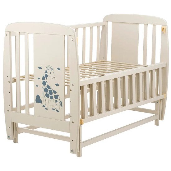 Ліжко Babyroom Жирафік DJMO-02 маятник, відкидний бік бук слонова кістка Ліжко Babyroom Жирафік DJMO-02 маятник, відкидний бік бук слонова кістка