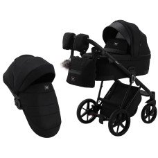 Коляска 2 в 1 Adamex Gallo Thermo GA-12 black diamond