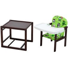 Стульчик-трансформер Babyroom Пони-220 тонированный зелёный (совы)