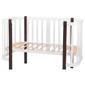 Ліжко Babyroom Місяць 120x60 білий / венге
