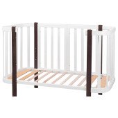 Ліжко Babyroom Місяць 120x60 білий / венге