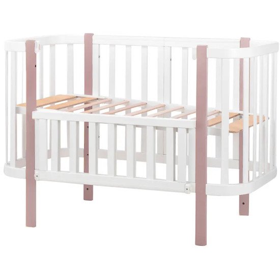 Кровать Babyroom Місяць 120x60 белый / капучино Кровать Babyroom Місяць 120x60 белый / капучино