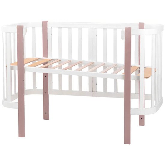 Кровать Babyroom Місяць 120x60 белый / капучино Кровать Babyroom Місяць 120x60 белый / капучино