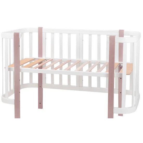 Кровать Babyroom Місяць 120x60 белый / капучино Кровать Babyroom Місяць 120x60 белый / капучино
