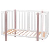 Кровать Babyroom Місяць 120x60 белый / капучино Кровать Babyroom Місяць 120x60 белый / капучино