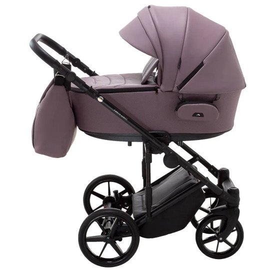 Коляска 2 в 1 Adamex Porto Light ECO шкіра 100% SA-24 бузковий