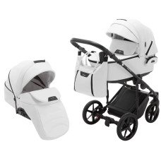 Коляска 2 в 1 Adamex Porto Light ECO SA-1 белый