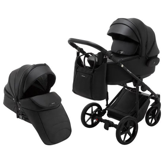 Коляска 2 в 1 Adamex Porto Light ECO SA-2 чорний Коляска 2 в 1 Adamex Porto Light ECO SA-2 чорний