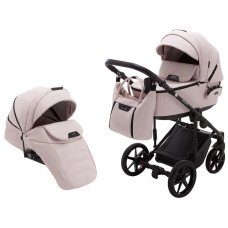 Коляска 2 в 1 Adamex Porto Light ECO SA-15 розовый пудра