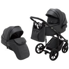 Коляска 2 в 1 графит Adamex Porto Light ECO SA-5