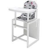 Стільчик-трансформер Babyroom Поні-240 білий сірий (сови)