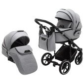 Коляска 2 в 1 Adamex Porto Light Lux TK-56 сірий