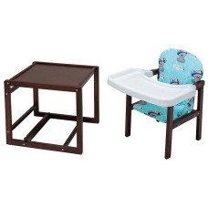 Стульчик-трансформер Babyroom Пони-220 тонированный бирюзовый (it's a boy)