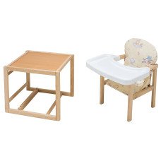 Стульчик-трансформер Babyroom Пони-230 eko бежевый (мишки, пчелки, звезда)