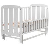 Ліжко Babyroom Кулька SH-02 маятник, відкидний бік бук сірий Ліжко Babyroom Кулька SH-02 маятник, відкидний бік бук сірий