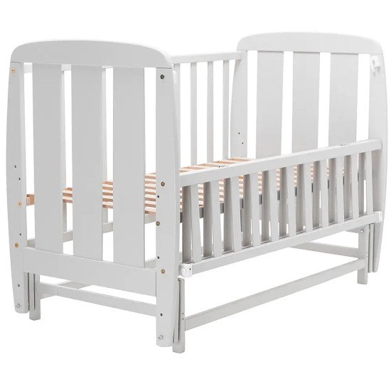 Ліжко Babyroom Кулька SH-02 маятник, відкидний бік бук сірий Ліжко Babyroom Кулька SH-02 маятник, відкидний бік бук сірий