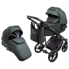 Коляска 2 в 1 Adamex Porto Light Lux TK-50 темно-зеленый