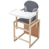 Стільчик-трансформер Babyroom Поні-230 eko графіт / сірий