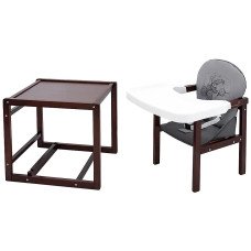Стульчик-трансформер Babyroom Винни-220 тонированный серый / графит (мишка с будильником) Стульчик-трансформер Babyroom Винни-220 тонированный серый / графит (мишка с будильником)