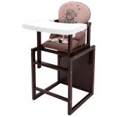 Стульчик-трансформер Babyroom Винни-220 тонированный капучино / шоколад (мишка с сердцем)