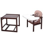 Стульчик-трансформер Babyroom Винни-220 тонированный капучино / шоколад (мишка с чашкой)