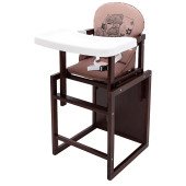 Стульчик-трансформер Babyroom Винни-220 тонированный капучино / шоколад (мишка с чашкой)