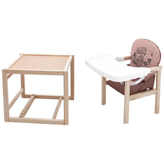Стульчик-трансформер Babyroom Винни-230 eko капучино / шоколад (мишка с чашкой)