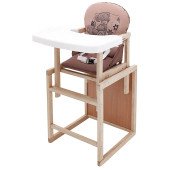 Стульчик-трансформер Babyroom Винни-230 eko капучино / шоколад (мишка с чашкой)