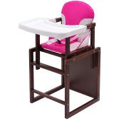 Стільчик-трансформер Babyroom Поні-220 тонований рожевий / білий
