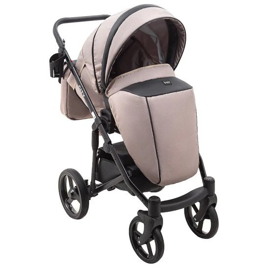 Коляска 2 в 1 Bair City Soft 455 капучино / чорний