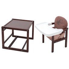 Стільчик-трансформер Babyroom Вінні-220 тонований шоколад / капучино (ведмедик з будильником)