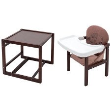 Стільчик-трансформер Babyroom Вінні-220 тонований шоколад / капучино (ведмедик з чашкою)