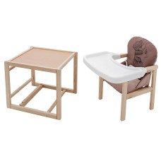 Стульчик-трансформер Babyroom Винни-230 eko шоколад / капучино (мишка и звезда)