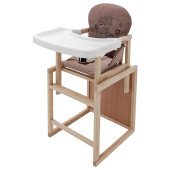 Стільчик-трансформер Babyroom Вінні-230 eko шоколад / капучино (ведмедик з чашкою)