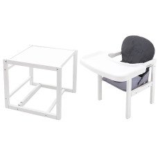 Стульчик-трансформер Babyroom Винни-240 белый графит / серый (мишка с будильником) Стульчик-трансформер Babyroom Винни-240 белый графит / серый (мишка с будильником)