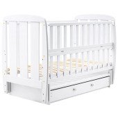 Ліжко Babyroom Кулька SH-03 маятник, ящик, відкидний бік бук білий