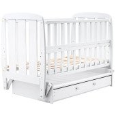Ліжко Babyroom Кулька SH-03 маятник, ящик, відкидний бік бук білий