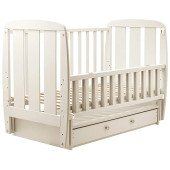 Кровать Babyroom Кулька SH-03 маятник, ящик, откидной бок бук слоновая кость