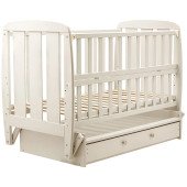 Кровать Babyroom Кулька SH-03 маятник, ящик, откидной бок бук слоновая кость