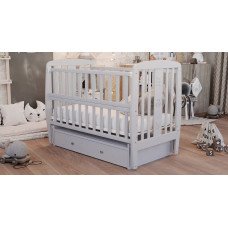 Кровать Babyroom Друзі DDMYO-3 маятник, ящик, откидной бок бук серый Кровать Babyroom Друзі DDMYO-3 маятник, ящик, откидной бок бук серый