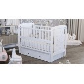 Ліжко Babyroom Умка DUMYO-3 маятник, ящик, відкидний бік бук білий