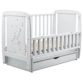 Ліжко Babyroom Умка DUMYO-3 маятник, ящик, відкидний бік бук сірий Ліжко Babyroom Умка DUMYO-3 маятник, ящик, відкидний бік бук сірий