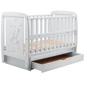 Ліжко Babyroom Умка DUMYO-3 маятник, ящик, відкидний бік бук сірий Ліжко Babyroom Умка DUMYO-3 маятник, ящик, відкидний бік бук сірий