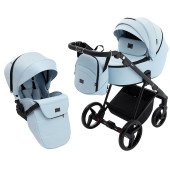 Коляска універсальна 2 в 1 Adamex Blanc Tip PS-24 світло-блакитний / блакитний Коляска універсальна 2 в 1 Adamex Blanc Tip PS-24 світло-блакитний / блакитний