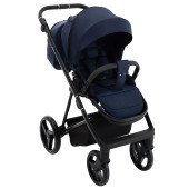 Коляска 2 в 1 Adamex Blanc Lux PS-64 темно-синій / синій