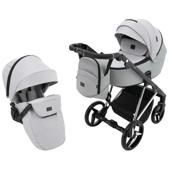 Коляска 2 в 1 Adamex Blanc Special Edidion PS-723/K світло-сірий Коляска 2 в 1 Adamex Blanc Special Edidion PS-723/K світло-сірий