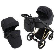 Коляска 2 в 1 Adamex Blanc Special Edidion PS-699 черный